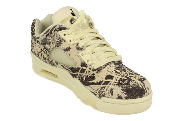 Nike Womens Air Jordan 5 Retro Low Trainers Da8016  100 - Coconut Milk Black White 100 - Photo 0