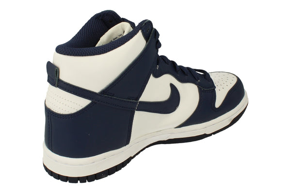 Nike Dunk High GS Trainers Db2179  DB2179 - White Midnight Navy 104 - Photo 0