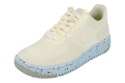 Nike Air Force 1 Crafter Flyknit Womens Trainers Dc7273  100 - White Pure Platinum 100 - Photo 0