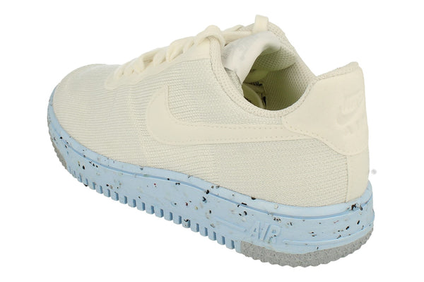 Nike Air Force 1 Crafter Flyknit Womens Trainers Dc7273  100 - White Pure Platinum 100 - Photo 0