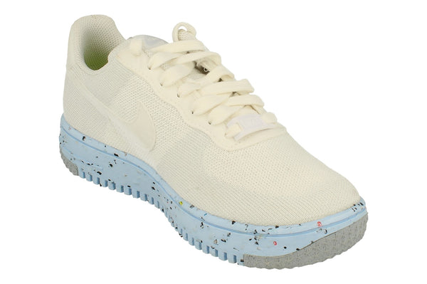 Nike Air Force 1 Crafter Flyknit Womens Trainers Dc7273  100 - White Pure Platinum 100 - Photo 0