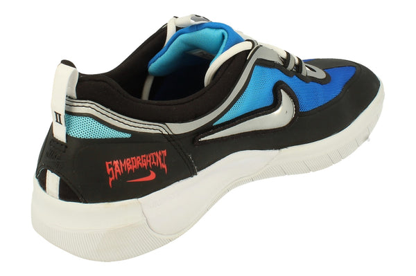 Nike Sb Nyjah Free 2 PRM Mens Trainers Dc9104 400 - Light Photo Blue Metallic Silver 400 - Photo 0