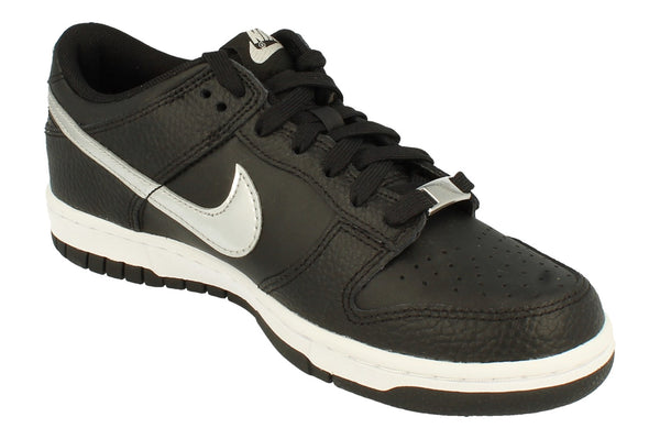 Nike Dunk Low GS Trainers Dc9560  001 - Black Chrome Iron Grey White 001 - Photo 0
