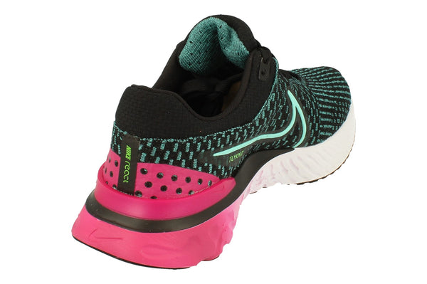 Nike Womens React Infinity Run Fk 3 Dd3024  003 - Black Dynamic Turquoise Pink Prime 003 - Photo 0