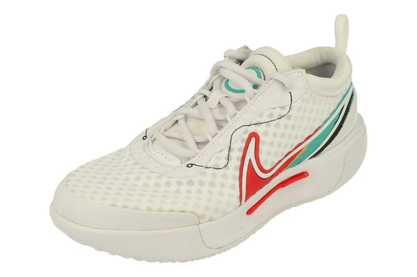 Nike Womens Zoom Court Pro HC Tennis Shoes Dh0990 Sneakers Trainers  136 - White Washed Teal Red 136 - Photo 0