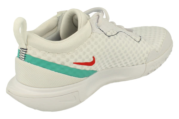 Nike Womens Zoom Court Pro HC Tennis Shoes Dh0990 Sneakers Trainers  136 - White Washed Teal Red 136 - Photo 0