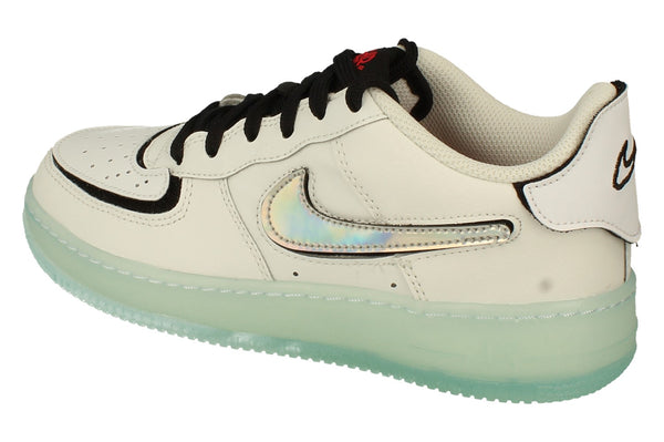 Nike Af1/1 Air Force 1 GS Trainers Dh7341  100 - Summit White Black 100 - Photo 0