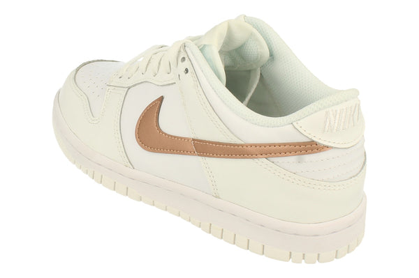 Nike Dunk Low GS Trainers Dh9765  DH9765 - White Metallic Red Bronze 100 - Photo 0
