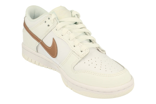 Nike Dunk Low GS Trainers Dh9765  DH9765 - White Metallic Red Bronze 100 - Photo 0