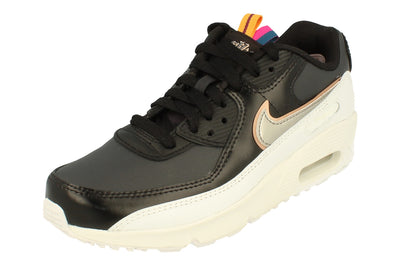 Nike Air Max 90 LTR Se GS Trainers DJ0414  001 - Off Noir Pewter Black 001 - Photo 0