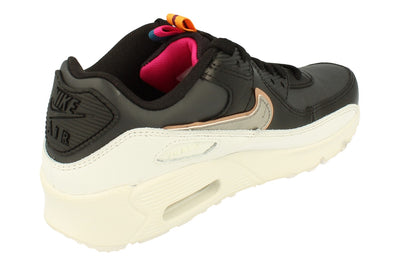 Nike Air Max 90 LTR Se GS Trainers DJ0414  001 - Off Noir Pewter Black 001 - Photo 2