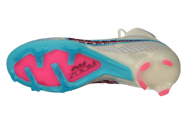 Nike Zoom Superfly 9 Elite FG Mens Football Boots Dj4977  146 - White Baltic Blue Pink Blast 146 - Photo 0