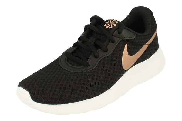 Nike Womens Tanjun Trainers Dj6257 001 - Black Metallic Red Bronze 001 - Photo 0