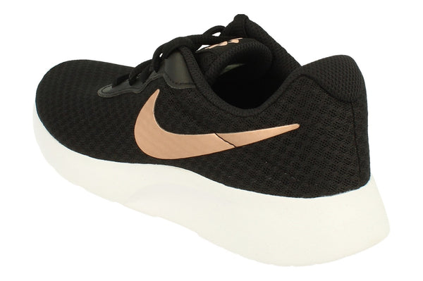 Nike Womens Tanjun Trainers Dj6257 001 - Black Metallic Red Bronze 001 - Photo 0