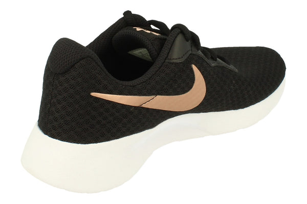 Nike Womens Tanjun Trainers Dj6257 001 - Black Metallic Red Bronze 001 - Photo 0