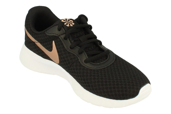 Nike Womens Tanjun Trainers Dj6257 001 - Black Metallic Red Bronze 001 - Photo 0