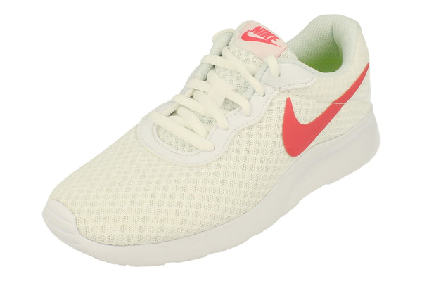 Nike Womens Tanjun Trainers Dj6257  105 - White Sea Coral Volt Black 105 - Photo 0
