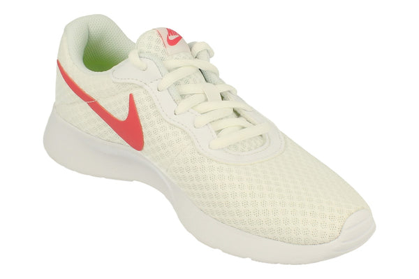 Nike Womens Tanjun Trainers Dj6257  105 - White Sea Coral Volt Black 105 - Photo 0