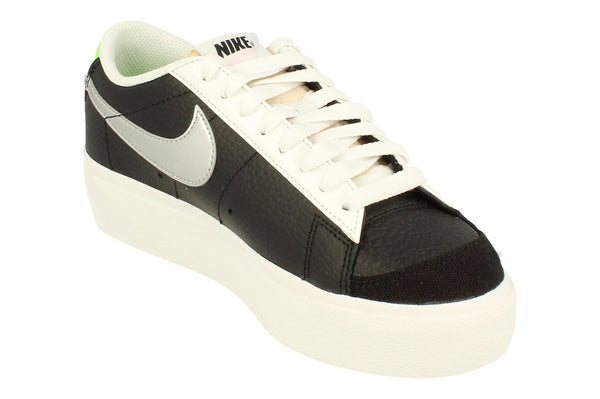 Nike Womens Blazer Platform Trainers Dn8010 001 - Black Metallic Silver 001 - Photo 0
