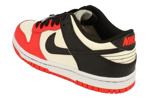 Nike Dunk Low GS Trainers Do6288 100 - Sail Black Chile Red 100 - Photo 0