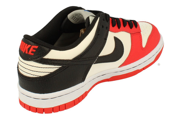 Nike Dunk Low GS Trainers Do6288 100 - Sail Black Chile Red 100 - Photo 0