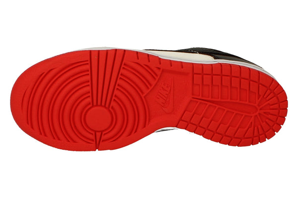 Nike Dunk Low GS Trainers Do6288 100 - Sail Black Chile Red 100 - Photo 0
