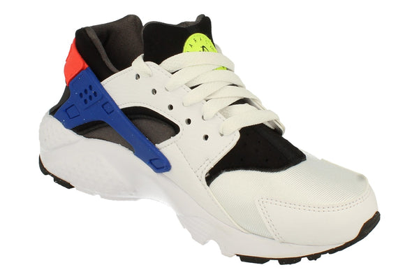 Nike Huarache Run GS Dq0975  100 - White Bright Crimson 100 - Photo 0