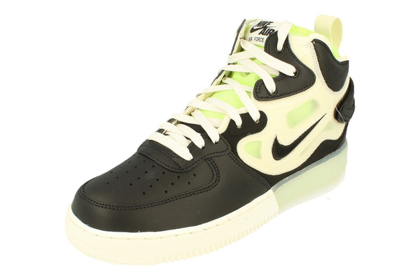 Nike Air Force 1 Mid React Mens Trainers Dq1872  100 - Sail Black Ghost Green 100 - Photo 0