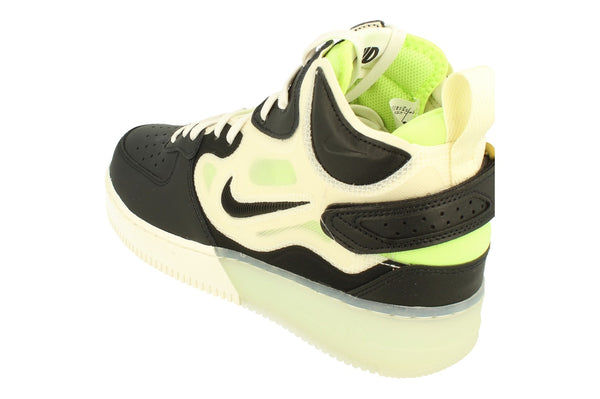 Nike Air Force 1 Mid React Mens Trainers Dq1872  100 - Sail Black Ghost Green 100 - Photo 0