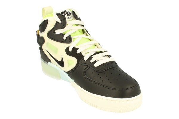 Nike Air Force 1 Mid React Mens Trainers Dq1872  100 - Sail Black Ghost Green 100 - Photo 0