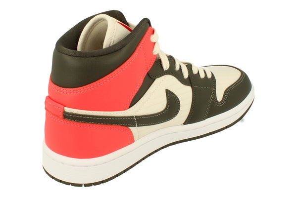 Nike Womens Air Jordan 1 Mid Se Trainers Dq6078  100 - Light Orewood Brown Newsprint 100 - Photo 0