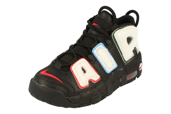 Nike Air More Uptempo GS Basketball Trainers Dq7780  001 - Black University Red White 001 - Photo 0