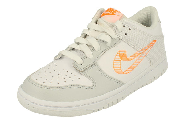 Nike Dunk Low Se GS M Trainers Dr0171  100 - White Total Orange 100 - Photo 0