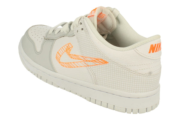 Nike Dunk Low Se GS M Trainers Dr0171  100 - White Total Orange 100 - Photo 0