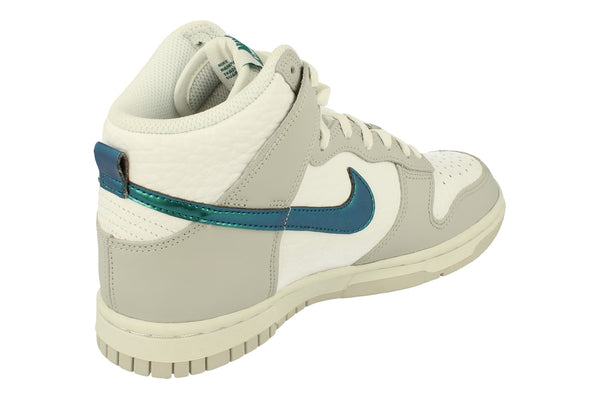 Nike Womens Dunk Hi Fls Trainers Dr7855  100 - Summit White Grey Fog 100 - Photo 0