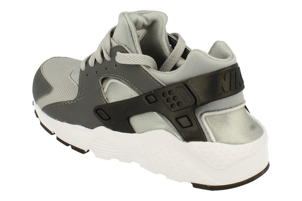 Nike Huarache Run GS Trainers Dx1091  001 - Wolf Grey Black Dark Grey 001 - Photo 1