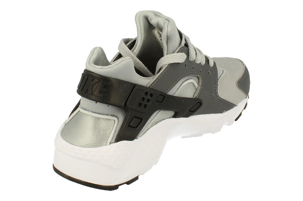 Nike Huarache Run GS Trainers Dx1091  001 - Wolf Grey Black Dark Grey 001 - Photo 1
