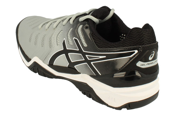 Asics Gel-Resolution 7 Mens Tennis Shoes E701Y  9690 - Mid Grey Black White 9690 - Photo 0