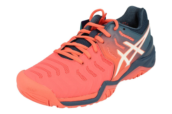 Asics Gel-Resolution 7 Womens Tennis Shoes E751Y Sneakers Trainers  701 - Papaya White 701 - Photo 0