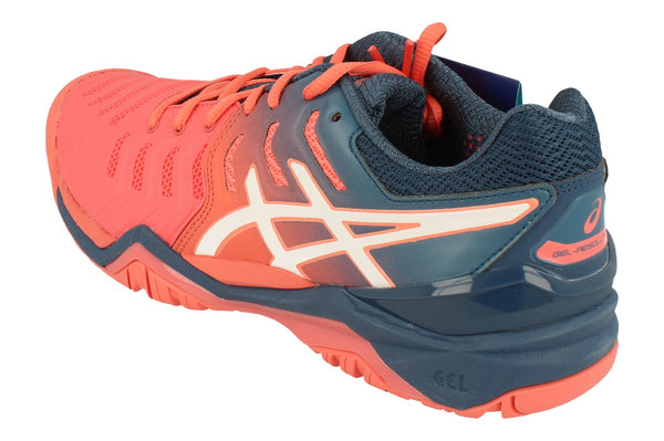 Asics Gel-Resolution 7 Womens Tennis Shoes E751Y Sneakers Trainers  701 - Papaya White 701 - Photo 0