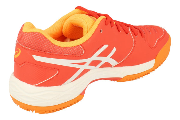 Asics Gel-Game 6 Clay Womens Tennis Shoes E756Y Sneakers Trainers  3001 - Coralicious White Orange Pop 3001 - Photo 0