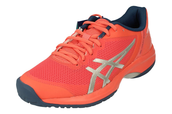 Asics Gel-Court Speed Womens Tennis Shoes E850N Sneakers Trainers  709 - Papaya Silver 709 - Photo 0