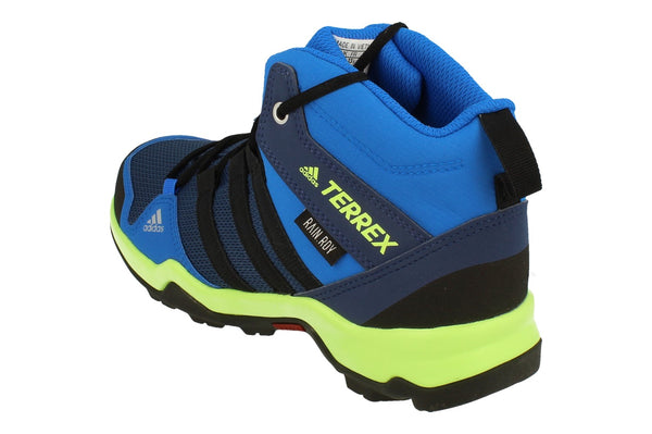 Adidas Hiking Terrex Ax2R Mid R.Rdy Kids Trainers Sneakers  EF2246 - Blue Black Green Ef2246 - Photo 0