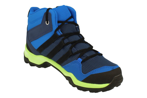 Adidas Hiking Terrex Ax2R Mid R.Rdy Kids Trainers Sneakers  EF2246 - Blue Black Green Ef2246 - Photo 0