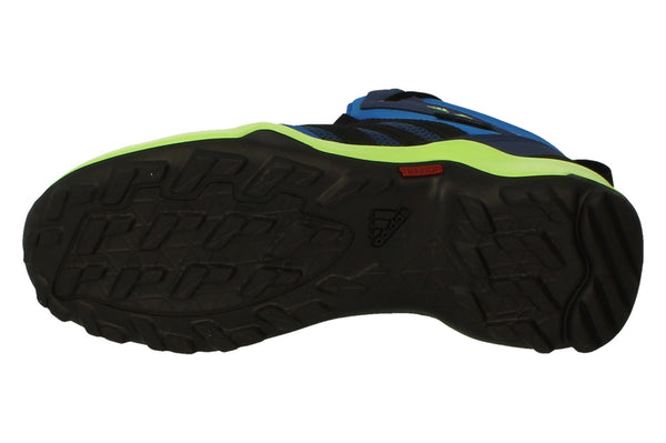 Adidas Hiking Terrex Ax2R Mid R.Rdy Kids Trainers Sneakers  EF2246 - Blue Black Green Ef2246 - Photo 0