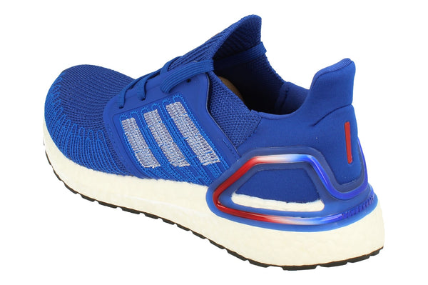 Adidas Ultraboost 20 Mens Sneakers   - Royal Blue White Red Eg0758 - Photo 0