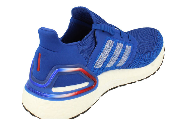 Adidas Ultraboost 20 Mens Sneakers   - Royal Blue White Red Eg0758 - Photo 0