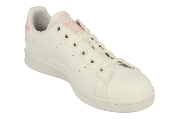 Adidas Originals Stan Smith Junior Trainers Sneakers  - White White Pink Eg7306 - Photo 0