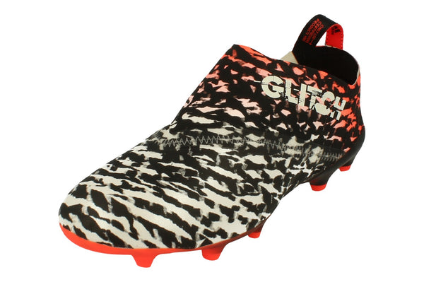 Adidas Men's Glitch Outerskin in a leapord-print design. This orange and white colourway offers an eccentric design.