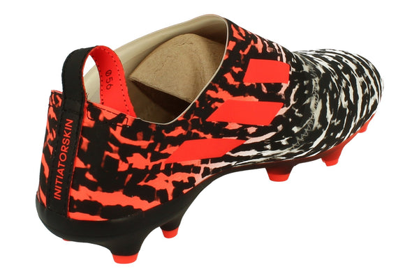 Adidas Men's Glitch Outerskin in a leapord-print design. This orange and white colourway offers an eccentric design.